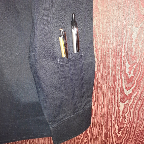 FIRST CLASS BDU BLACK BUTTON DOWN CASUAL MEN'S SHIRT SIZE M 15-15 1/2 NWT - Picture 3 of 7